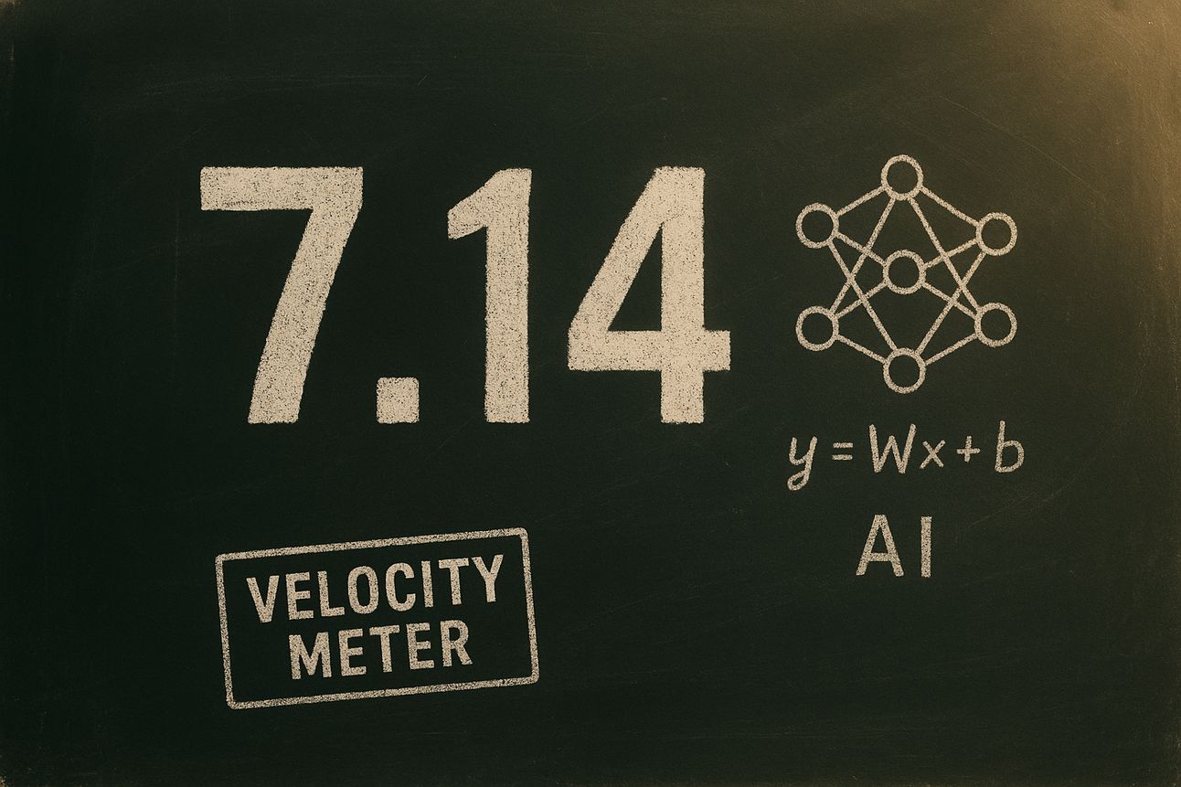 Velocity Meter 7.14 Velocity Meter 7.14